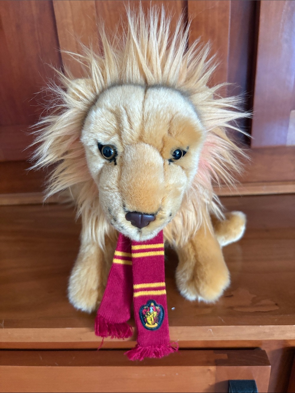 Harry Potter Gryffindor Lion Plush in Gold and Burgundy- Universal Studios